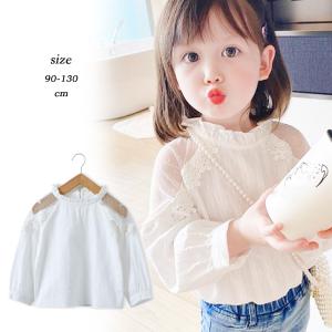 キッズファッション 子供服 ブラウス 女の子 トップス 長袖 肩だし レース付き おしゃれ 小学生 韓国子供服 通学着 ネコポス可 33hfd 001 Miniministore 通販 Yahoo ショッピング