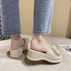 厚底サンダル 蝶結び レディース 夏靴【在庫限...の詳細画像5