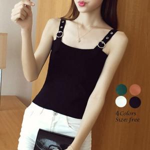 キャミソール インナー レディース セクシー 重ね着 シンプル 無地【ネコポス可】