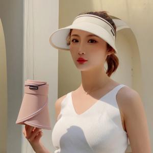 韓国サンバイザー つば広 レディース 夏の詳細画像5