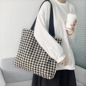 千鳥格子トートバッグ レディース 大容量【在庫...の詳細画像4
