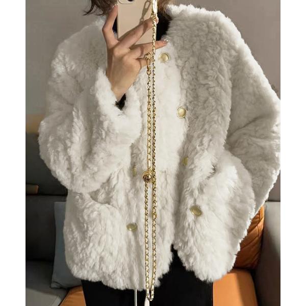 ボアジャケット もこもこアウター 韓国風