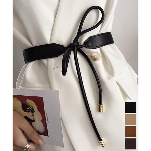 細ベルト リボン結び ウエストマーク【ネコポス投函】