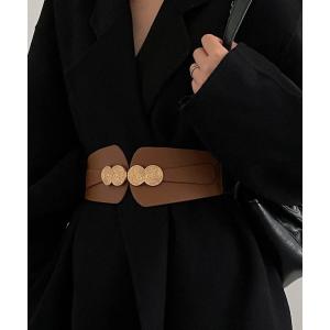 バックルベルト レディース ゴム PU【ネコポ...の詳細画像3