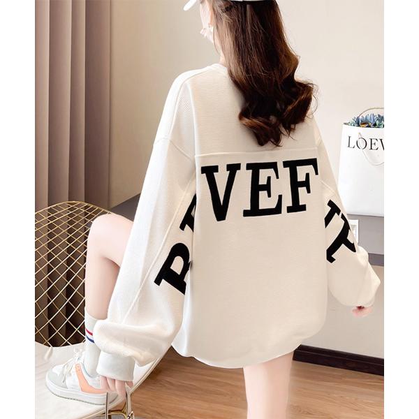 ロゴトレーナーレディースワッフルトップス【ネコポス投函】