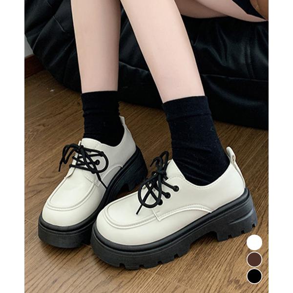 ドレスシューズ 厚底 レディース 学院風