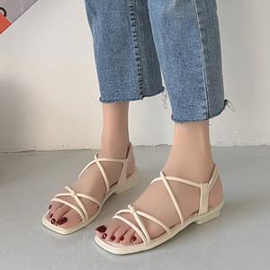 ストラップサンダル レディース 夏 美脚の詳細画像3