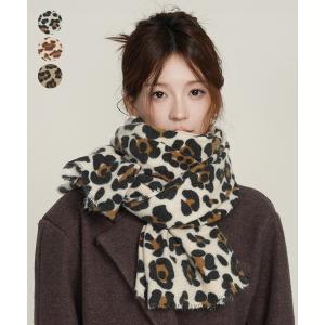送料無料 ストール レオパード ヒョウ柄 パシュミナ風 ショール 春物