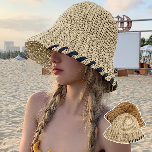 麦わら帽子 ストローハット レディース【ネコポス投函】