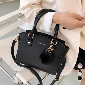 爆買斜めがけバッグ ファーチャーム付き