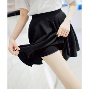 フレアスカート ミニ丈 韓国ファッション【ネコポス投函】「爆買」