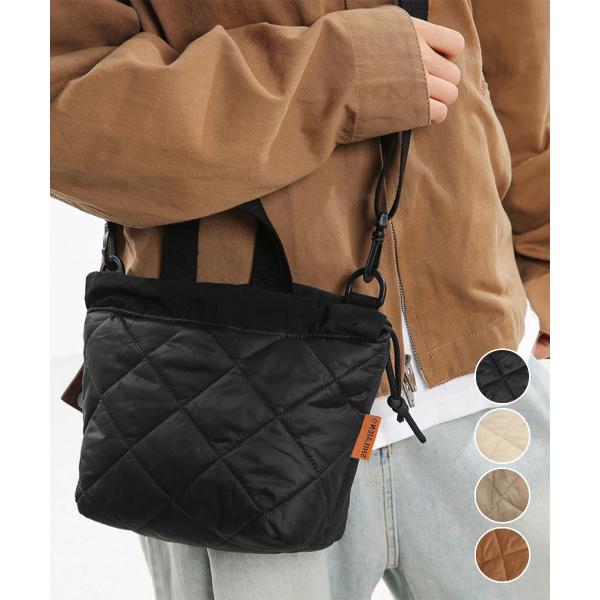 ショルダーバッグ キルティング斜め掛け鞄【ネコポス投函】