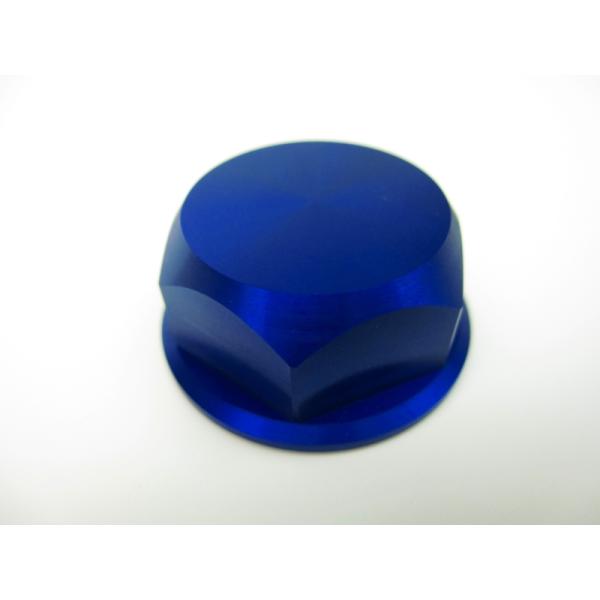 モンキーエイプ系ステアリングナット青【ポスト投函便】