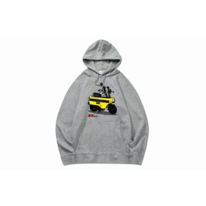 MINIMOTOロゴ入りスウェットトップス ゴリラZ50J グレーL : ミニモト