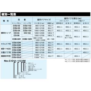 コンシールドドアクローザ COU-53 L リョービの詳細画像1