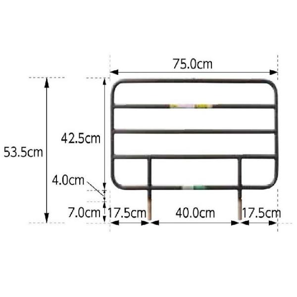 レギュラーサイドレール 2本組 PA505-75 プラッツ