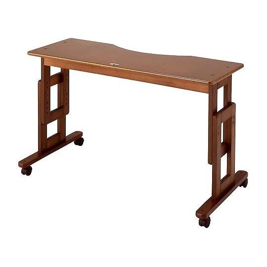 サポートテーブルD  ブラウン　高さ調節：65〜80cm キンタロー