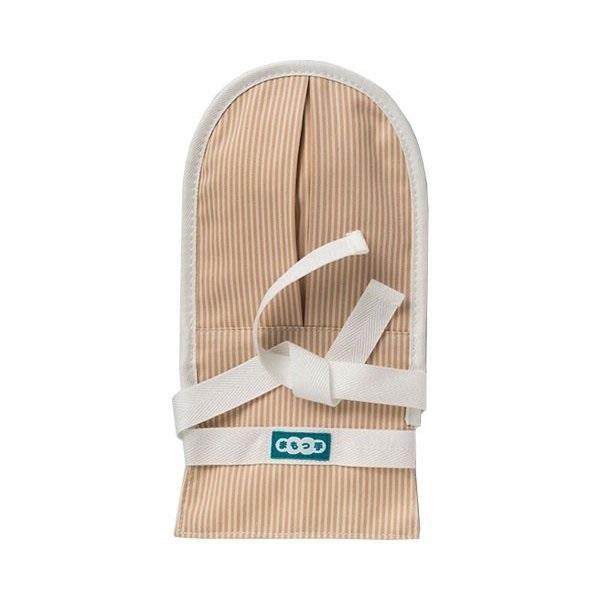 まもっ手 タック付 介援隊オリジナルカラー 左右1組 0655 ストライプピンク 特殊衣料 メール便