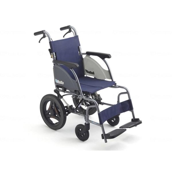 カルティマ 車椅子 介助式 標準型 42幅 紺 CRT-6 ミキ