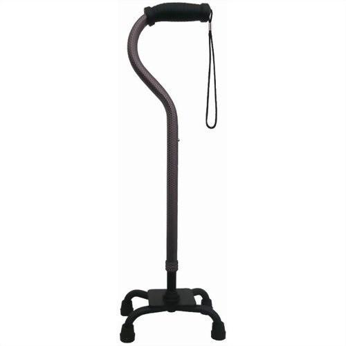 ささえ四点支持ステッキ 茶地・ドット R08007 ひまわり