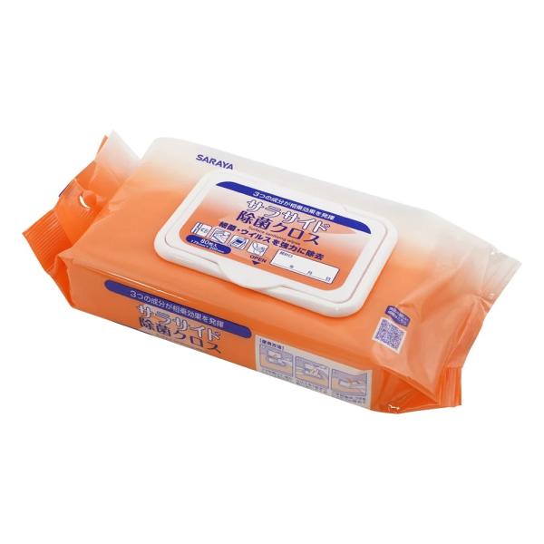 サラサイド除菌クロス　ケース 80枚 ピロータイプ サラヤ