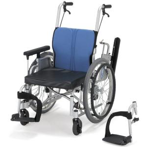 日進医療器 車椅子 軽量 介助式 ティルト 座王X NA-XF5 ノーパンク