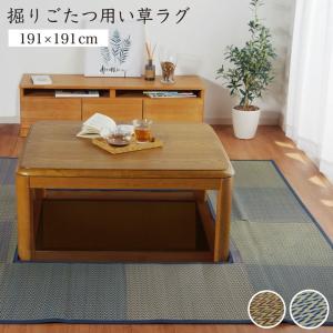 リードカキノ 堀こたつラグ 200×240cm 堀こたつカーペット しじら織 綿