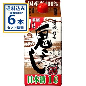 清洲桜 清洲城信長 鬼ころし パック 1000ml×6本(送料無料 、一部地域は除く) 家飲み 宅飲み 宴会 宅呑み 辛口 日本酒 まとめ買い 爆買