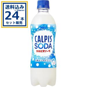 カルピス カルピスソーダ 500ml×24本×2ケース (48本)(送料無料 、一部