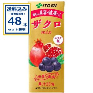 伊藤園　ざくろ　100 30本×2箱　60本 伊藤園（ITO EN） ザクロmix 200ml×48本 (24本×2ケース) 紙パック