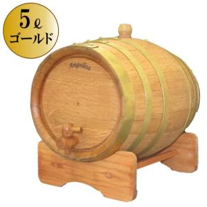 天使のミニ樽 ５リットル（ゴールド6本タガ）