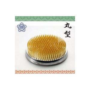 新潟三条の剣山 公式 ハナカツ 真鍮針 丸型剣山 品番106 大丸 80mm ゴム付