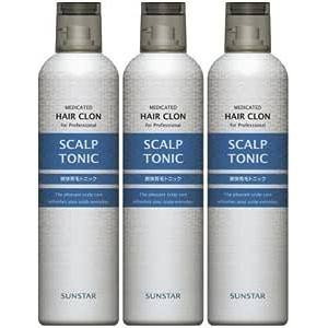 サンスター　ヘヤークロン　薬用　スカルプ　トニック　無香料　300ｇ　3本セット