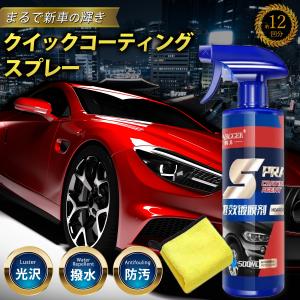 車用ナノコーティング剤 コスパ最強 大容量500ml クロス付き 洗車セット 撥水 艶出 手入れ簡単 光沢 保護 ゴルフ｜DIY専門店みんなのものづくり