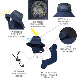 風通る遮熱ハット LA137 (レディース) ...の詳細画像4