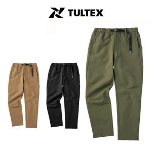 TULTEX 撥水保温ストレッチパンツ 22532 (メンズ) タルテックス 裏起毛 立体裁断 反射プリント 反射材 クライミングベルト 秋冬パンツ