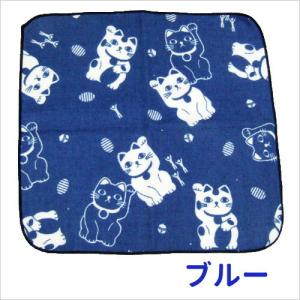 タオルハンカチ 福猫 ハイメン 七曜 猫 オー...の詳細画像1