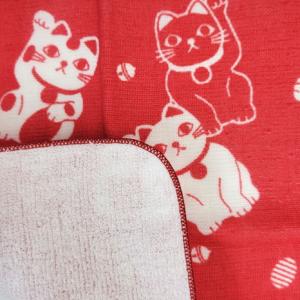 タオルハンカチ 福猫 ハイメン 七曜 猫 オー...の詳細画像4