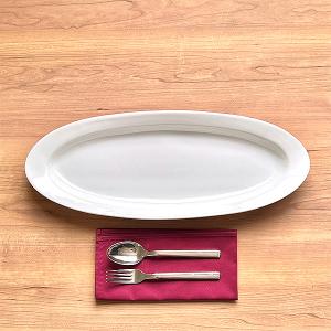 オーバルフィッシュプレート（L） 洋食器 楕円・変形プレート（LL） 業務用 約45.8cm 在庫処分品 数量限定 セール｜minnano-souko