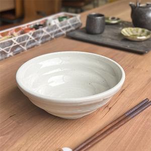 白粉引そば丼 和食器 丼（大） 業務用 約18.2cm 在庫処分品 数量限定 セール｜minnano-souko