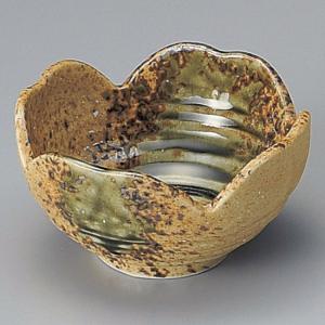 織部木の葉小鉢 和食器 小鉢（大） 業務用 約13cm 緑 葉形 和食 和風