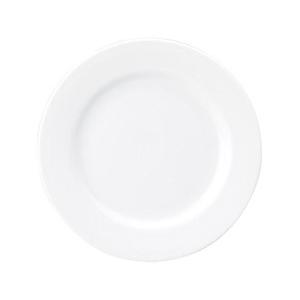 白玉渕 リム6 1/2吋ミート 白い器 洋食器 丸型プレート（S） 業務用 約16.5cm ケーキ屋 デザート