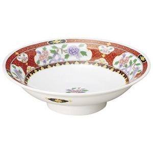紅花祥 7.0高台皿 中華食器 丸高台皿 業務用 日本製 磁器 約21.8cm 1