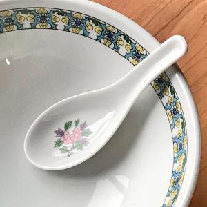 青磁F型中レンゲ 中華食器 レンゲ 業務用 約14cm 磁器製 れんげ