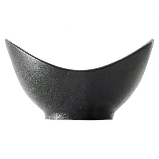 クロッシュ15cmピジョンボール 黒い器 洋食器 楕円・変形ボール（S） 業務用 約15.1cm