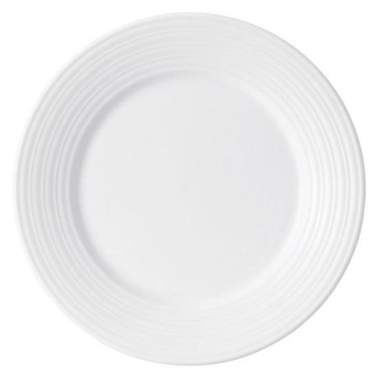 スパイラル 24cmプレート 白い器 洋食器 丸型プレート（M） 業務用 約24.5cm 丸皿 中皿...