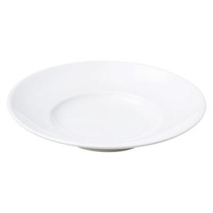 白い陶器の丸型皿 シェフズスタイル 9吋パスタ 白い器 洋食器 丸型プレート（M） 業務用