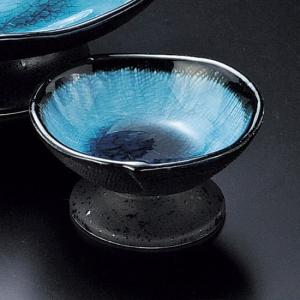 黒備前三ツ足千代口 和食器 刺身用千代久 業務用 約9cm さしみ用 お