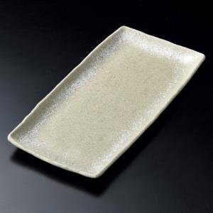 備前黒荒彫まな板皿 和食器 長角大皿 業務用 約32.7cm 和食 和風