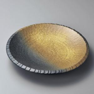 備前黒荒彫まな板皿 和食器 長角大皿 業務用 約32.7cm 和食 和風